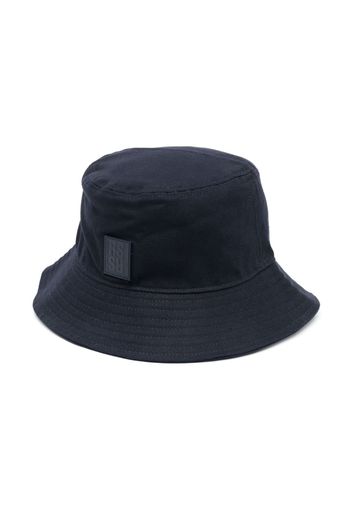 Raf Simons logo-patch bucket hat - Blu