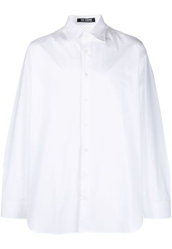 Raf Simons Camicia con dettaglio in rete - Bianco