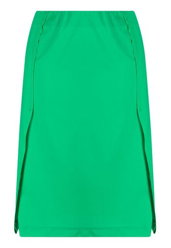 Raf Simons pleated-panel midi skirt - Verde