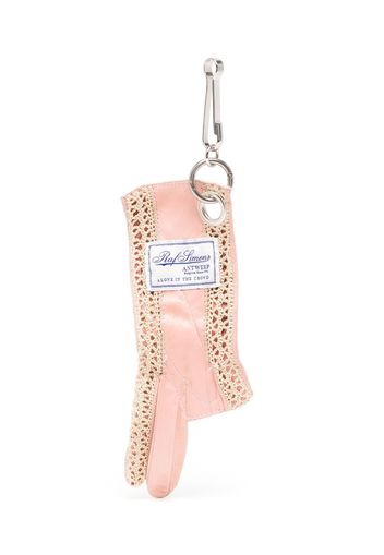 Raf Simons leather glove keyring - Rosa