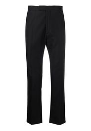 zip-detail tailored trousers