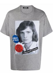 Raf Simons Chimes of Freedom-print short-sleeve T-shirt - Grigio