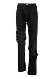 Raf Simons Jeans slim con effetto vissuto - Nero