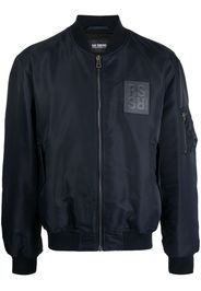 Raf Simons logo-patch bomber jacket - Blu