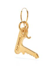 Raf Simons key charm hoop earring - Oro