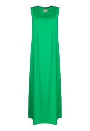 Raf Simons logo-patch virgin wool maxi dress - Verde