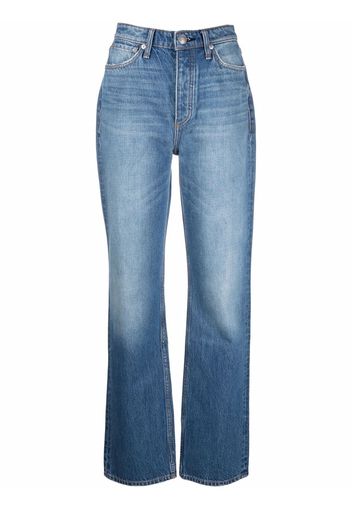 Rag & Bone high-waist straight-leg jeans - Blu