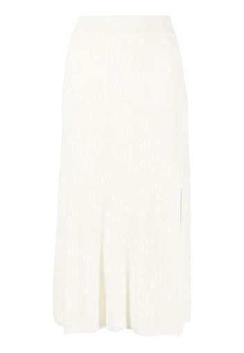 Rag & Bone Soleil ribbed-knit midi skirt - Bianco