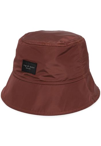Rag & Bone Addison logo-patch bucket hat - Marrone