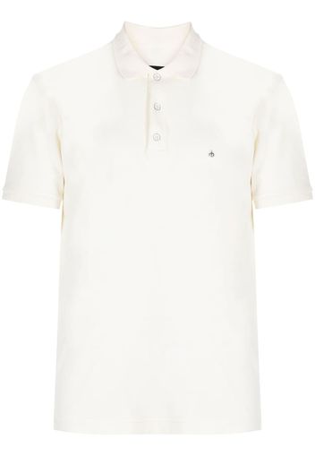 rag & bone logo-embroidered cotton polo shirt - Bianco