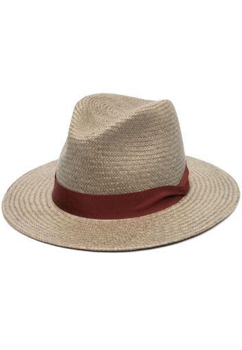 rag & bone grosgrain-band sun hat - Verde