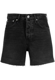 Rag & Bone Rosa frayed denim shorts - Nero