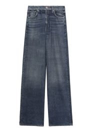 rag & bone mid-rise wide-leg jeans - Blu