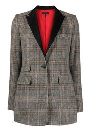 rag & bone plaid-check pattern single-breasted blazer - Marrone