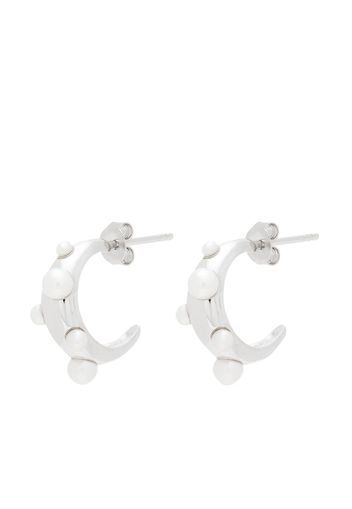 RAGBAG STUDIO Moon small hoop earrings - Argento