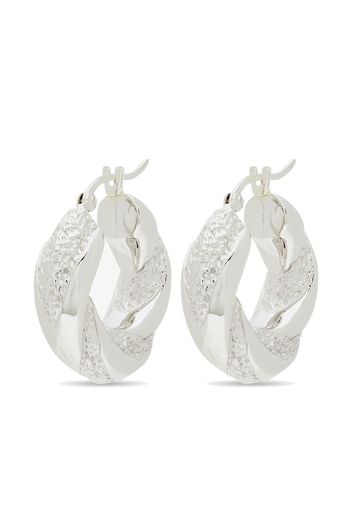 RAGBAG STUDIO twisted hoop earrings - Argento