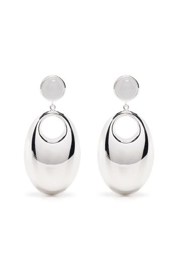 RAGBAG STUDIO oval-shape earrings - Argento