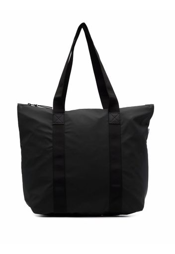 Rains top zip-fastening tote bag - Nero