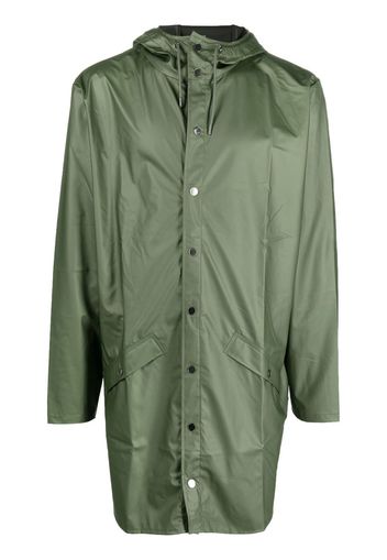Rains drawstring hood raincoat - Verde