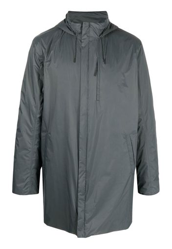 Rains zip-up hooded raincoat - Grigio