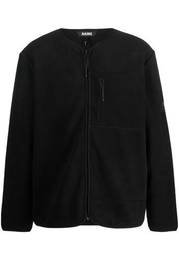 Rains plain fleece jacket - Nero