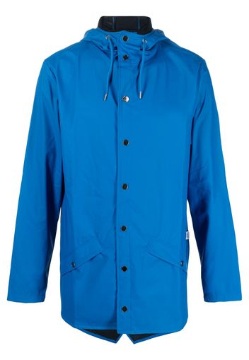 Rains hooded waterproof raincoat - Blu