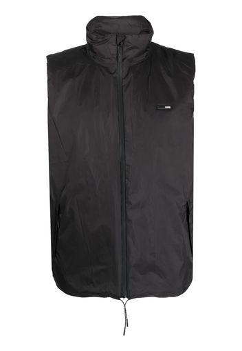 Rains stand-up collar lightweigth gilet - Nero