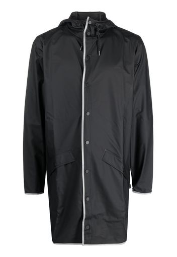 Rains zip-up hooded raincoat - Blu