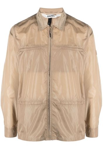 Rains zip-up shirt jacket - Toni neutri