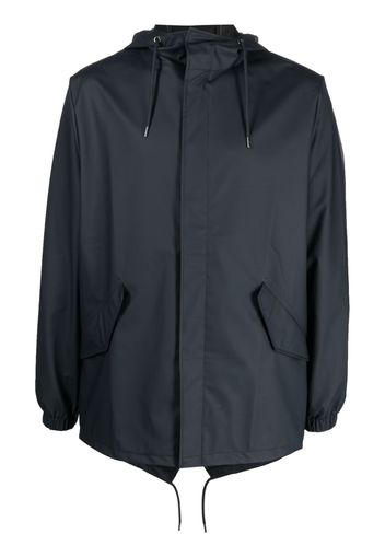 Rains drawstring-waist parka jacket - Blu