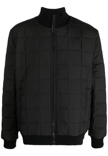 Rains high-neck quilted jacket - Nero