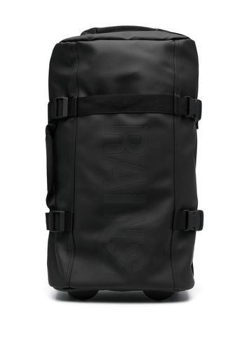 Rains logo-print zipped luggage - Nero