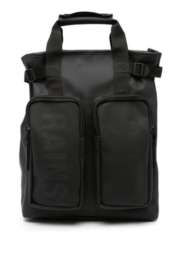 Rains logo-print backpack - Nero