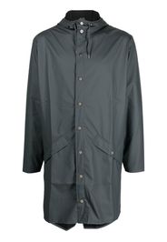 Rains zip-up hooded raincoat - Grigio