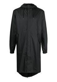 Rains zip-up hooded raincoat - Nero