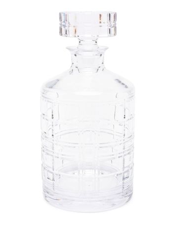 Ralph Lauren Home Hudson Plaid glass decanter - Toni neutri