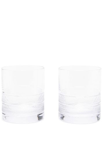 Ralph Lauren Home Remy-Dof glass tumblers - Bianco