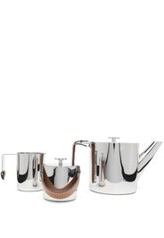 Ralph Lauren Home Wyatt metal-leather tea set - Argento