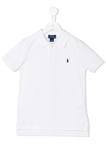 Polo con logo ricamato