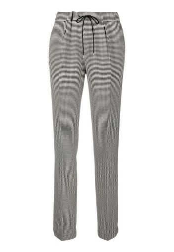 Ralph Lauren Purple Label checked pleat-detail tailored trousers - Nero