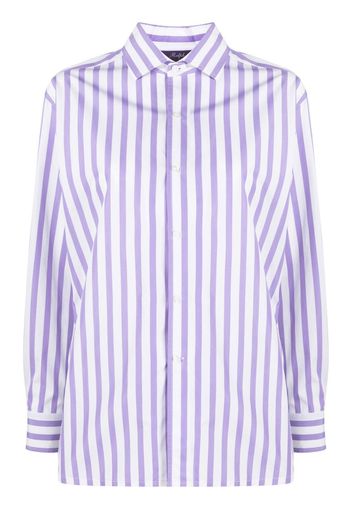 Ralph Lauren Purple Label stripe-pattern shirt - Bianco