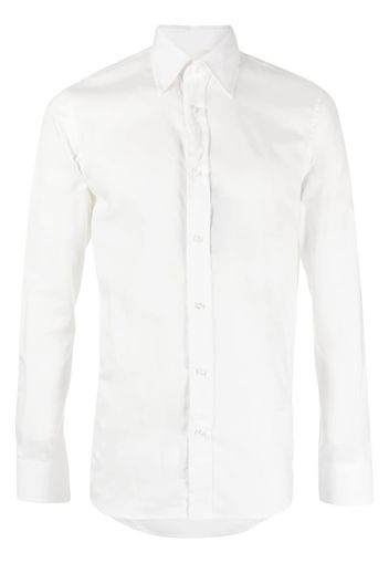 Ralph Lauren Purple Label plain long-sleeve cotton shirt - Bianco