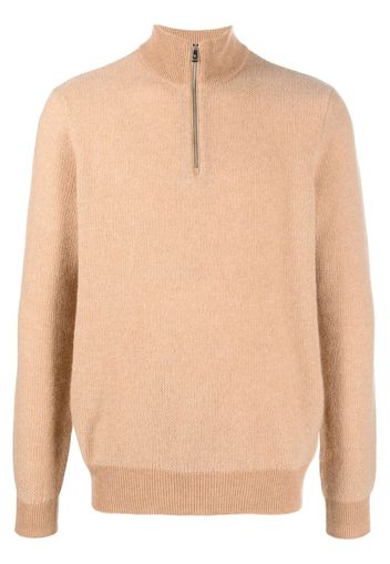 Ralph Lauren Purple Label half-zip cashmere sweater - Toni neutri