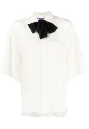 Ralph Lauren Purple Label Soloman bow-tie blouse - Toni neutri