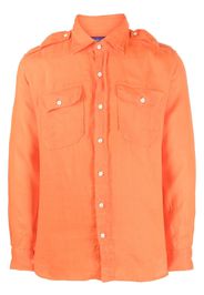 Ralph Lauren Purple Label linen long-sleeve shirt - Arancione