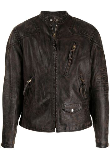 Ralph Lauren RRL Watts biker jacket - Marrone