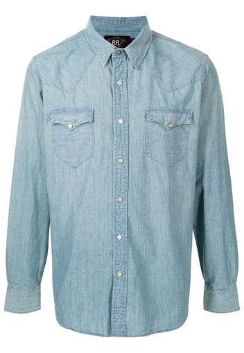 Ralph Lauren RRL classic collar denim shirt - Blu