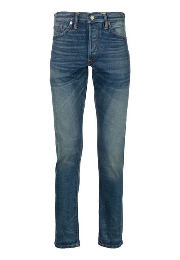 Ralph Lauren RRL slim-cut five-pocket jeans - Blu