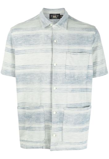 Ralph Lauren RRL striped short-sleeved shirt - Blu