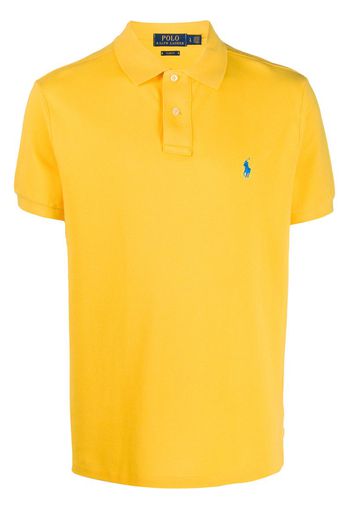 embroidered logo polo shirt